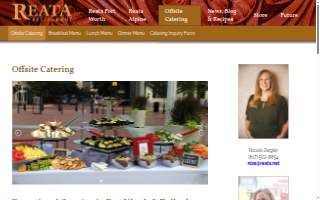 Reata Catering website