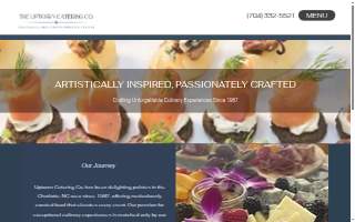 The Uptown Catering Company website