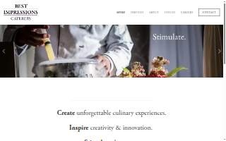 Best Impressions Caterers website