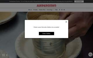 Anderson Catering website