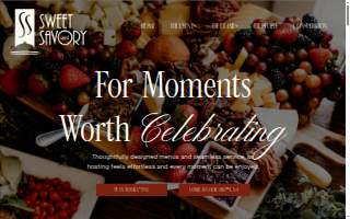Sweet and Savory Catering of Indianapolis website