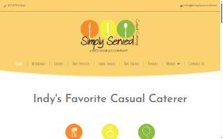 Simply Served Catering website
