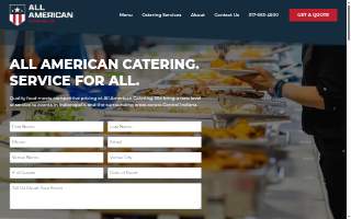 All American Catering Company website