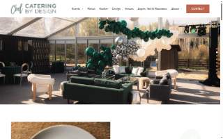 Catering By Design website