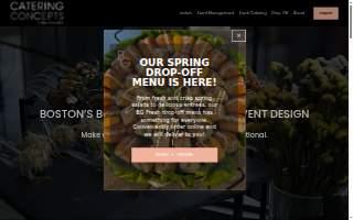 BG Catering Concepts of Boston website