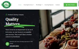 Portland Catering Company website