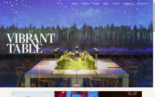 Vibrant Table Catering & Events website