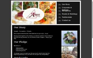 Atrios Catering of Albuquerque website