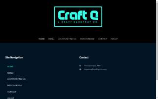 Craft Q Barbecue website