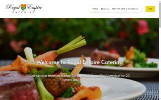 Royal Empire Catering in Albuquerque website
