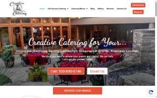 Tucson Creative Catering website