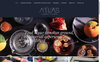 Atlas Catering & Events website