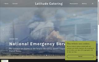 Latitude Catering website