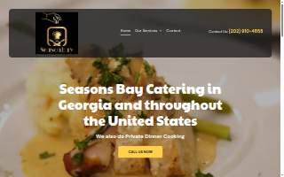 Season Bay Catering website