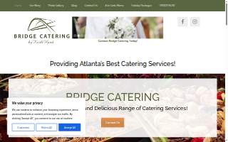 Bridge Catering website