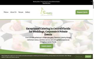 Pearson’s Catering website