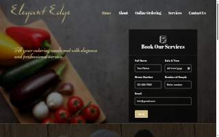 Elegant Edge Catering Company website