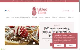 Fabled Table website