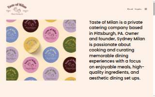 Taste of Milan website