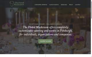 The Fluted Mushroom Catering Co. website
