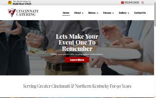 Cincinnati Catering website