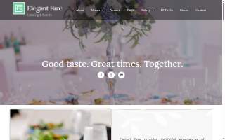 Elegant Fare Catering & Events of Cincinnati website
