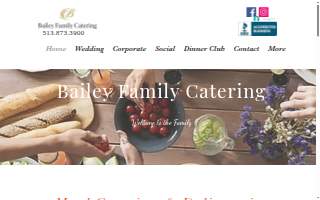 Bailey Family Catering website