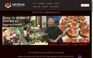 Lula's Catering website
