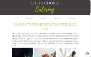 Chef's Choice Catering website