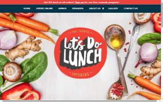 Let's Do Lunch Catering website