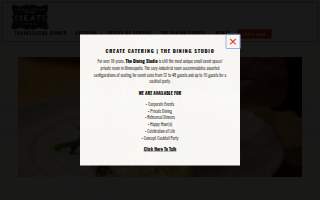 Create Catering & The Dining Studio website