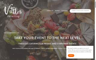 Vittles Catering website