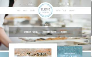 Classic Catering website