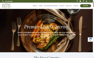 The Deco Catering website
