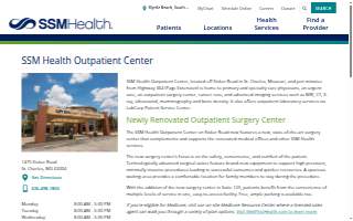 SSM Health Outpatient Center of St Charles website