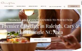 Catering By Design website