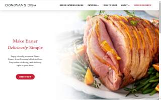 Donovan's Dish Catering website