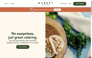 Market Catering website