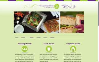 An Exquisite Affair Catering website