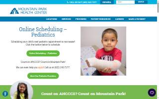 Mountain Park Health Center website