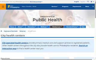 Philadelphia District Five Health Center website