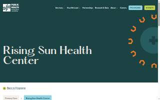 Rising Sun Health Center website