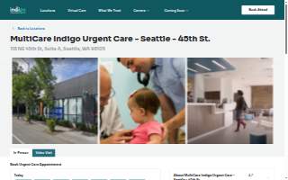 MultiCare Indigo Urgent Care - Seattle - 45th St. website