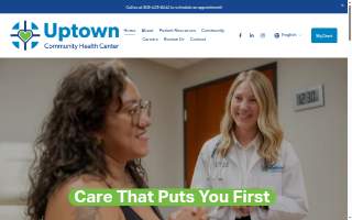 Uptown Community Health Center website
