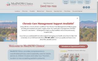 MedNOW Clinics - Lakewood website