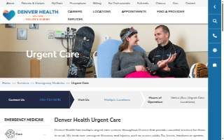 Denver Health Adult Urgent Care Center website
