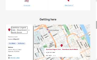 CareNow Urgent Care - Downtown North Gulch website