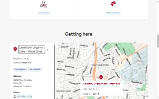 CareNow Urgent Care - West End website
