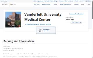 Vanderbilt University Medical Center website