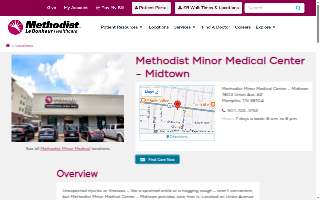 Methodist Minor Medical Center - Midtown website